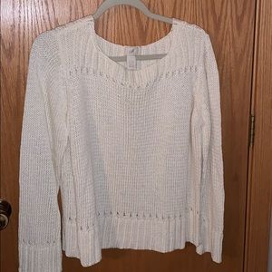 J Jill cream sweater Size Large